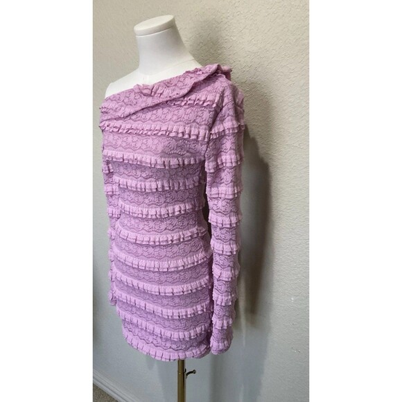 Missguided, Women’s, Lace, Bodycon Dress, Lilac, Size: XS - Picture 2 of 6